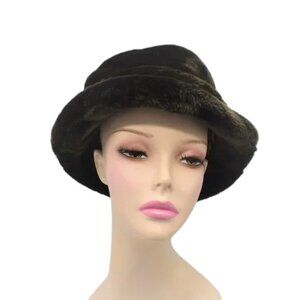 EUC Vintage Nine West Faux Fur Bucket Hat